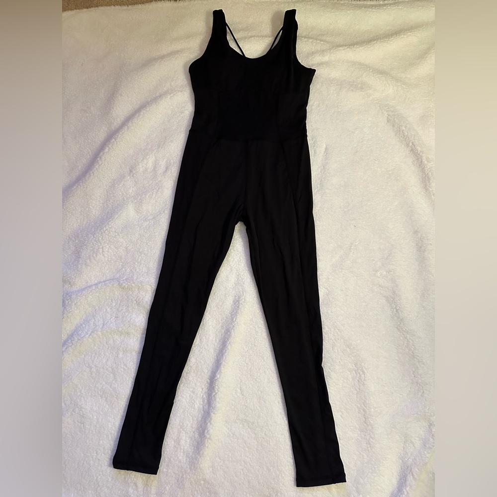 Gymdolphin one piece athletic jumpsuit in solid black!